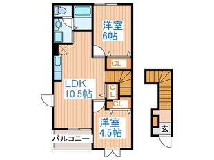 Plesant　Mの物件間取画像